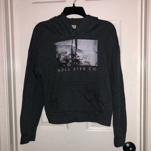 Dark Gray Image Hoodie Sweater Hollister
